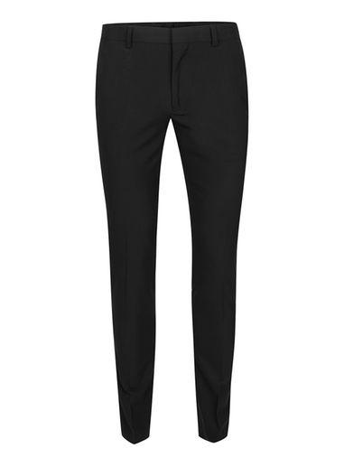 Topman Mens Black Textured Ultra Skinny Suit Trousers