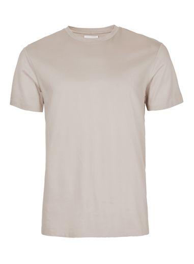 Topman Mens Brown Topman Premium Stone Mercerised T-shirt