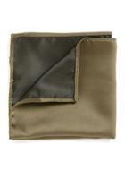 Topman Mens Green Khaki Pocket Square