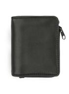 Topman Mens Matt Black Fold Out Zip Wallet