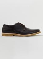 Topman Mens Union Brown Leather Derby Shoes