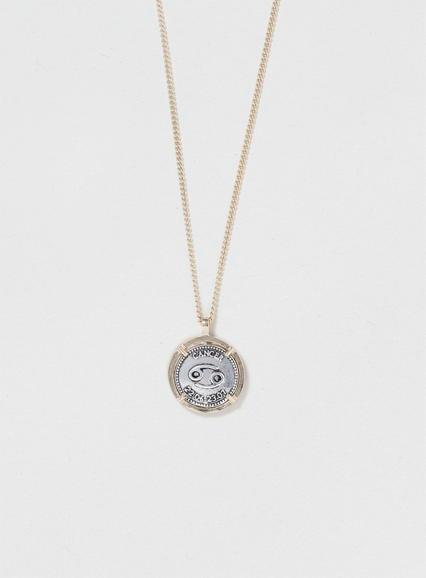 Topman Mens Metallic Cancer Zodiac Necklace*