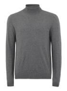 Topman Mens Grey Dark Gray Turtle Neck Sweater