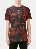 Topman Mens Black Hype Red Drips Print T-shirt*