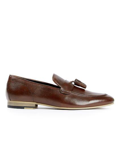 Topman Mens Brown Ben Sherman Tan Leather Tassle Loafers