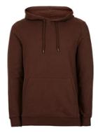 Topman Mens Brown Brushed Cotton Hoodie