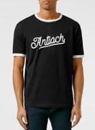 Topman Mens Black Antioch Script Logo Ringer T Shirt*