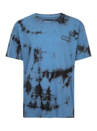 Topman Mens Antioch Blue Tie-dye T-shirt*