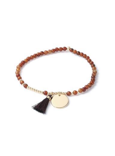 Topman Mens Brown Tassel Bracelet*