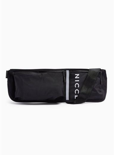 Nicce Mens Nicce Black Zenit Logo Cross Body Bag
