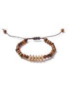 Topman Mens Brown Semi Precious Beaded Thread Bracelet*