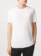 Topman Mens White Drapey Slim Fit T-shirt
