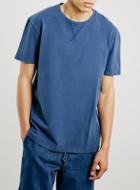 Topman Mens Ltd Blue Washed T-shirt