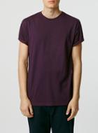 Topman Mens Red Burgundy Salt And Pepper Roller Fit T-shirt