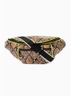 Topman Mens Multi Snakeskin Neon Cross Body Bag