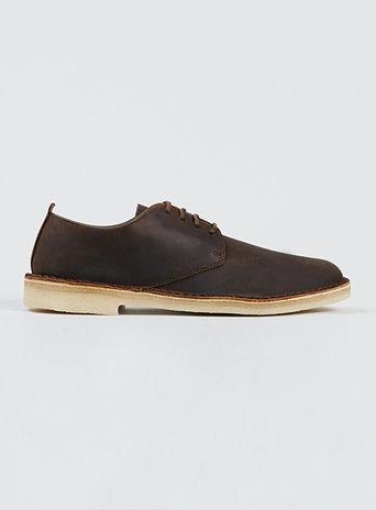 Topman Mens Clarks Original Brown Leather Desert Boots