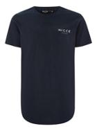 Topman Mens Nicce's Navy Curve Hem T-shirt
