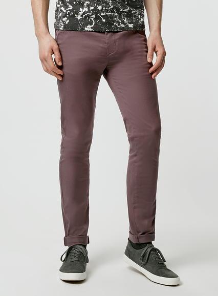 Topman Mens Fudge Brown Stretch Skinny Chinos