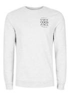 Topman Mens Light Grey End Print Sweatshirt