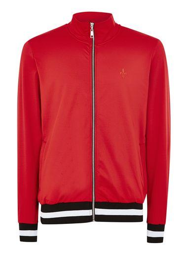 Topman Mens Criminal Damage Red 'soho' Track Top