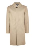Topman Mens Stone Single Breasted Trench Coat