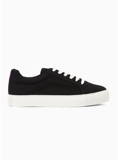 Topman Mens Black Faux Suede Steep Sneakers