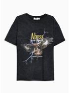 Topman Mens Black 'abyss' T-shirt