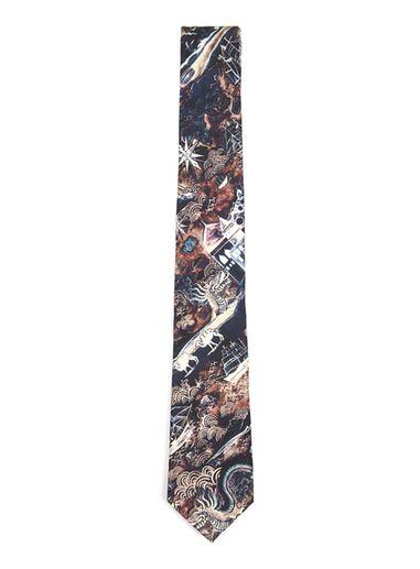 Topman Mens Multi Atlas Print Liberty Fabric Tie
