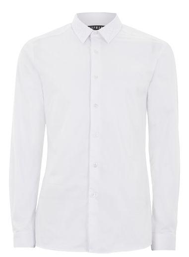 Topman Mens White Lace Collar Shirt