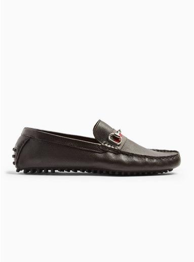 Topman Mens Brown Monaco Snaffle Driver Shoes