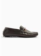 Topman Mens Brown Monaco Snaffle Driver Shoes