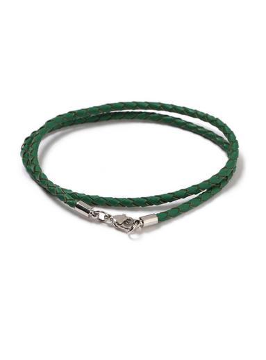 Topman Mens Green Leather Bracelet*