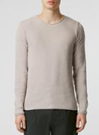 Topman Mens Brown Stone Ribbed Skinny Trim Crew Neck Sweater