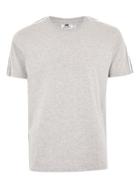 Topman Mens Grey Marl Taping T-shirt
