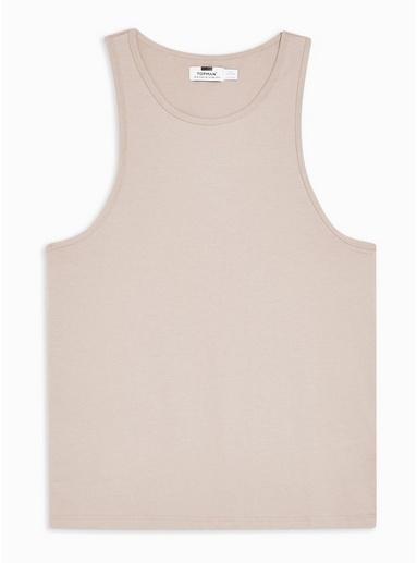 Topman Mens Beige Stone Slim Vest