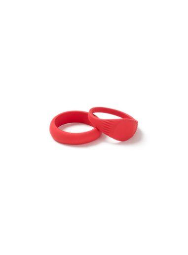 Topman Mens Red Rubber Rings*