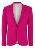 Topman Mens Bright Pink Spray On Suit Jacket