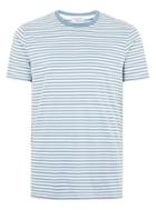 Topman Mens Selected Homme Light Blue Stripe T-shirt