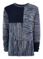 Topman Mens James Bay X Topman Navy Patchwork Jumper