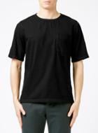 Topman Mens Black Denim Short Sleeve T-shirt