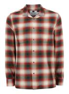 Topman Mens Orange Check Revere Collar Casual Shirt