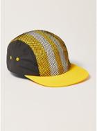 Topman Mens Multi Yellow, Blue And White Mesh 5 Panel Cap