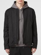 Topman Mens Black Street Tailor Collarless Tailored Bomber Jacket