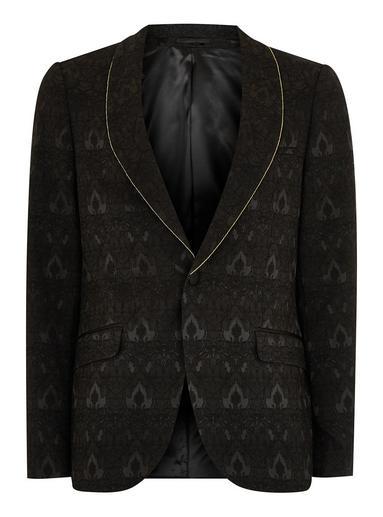 Topman Mens Black Ultra Skinny Tuxedo Jacket