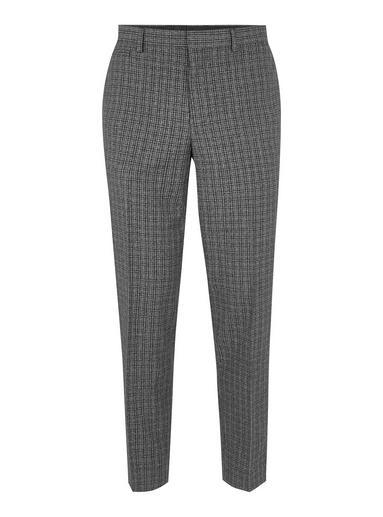 Topman Mens Grey Gray Check Skinny Smart Pants