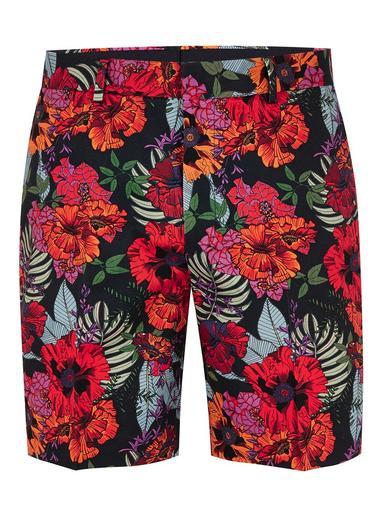 Topman Mens Multi Floral Printed Shorts With Side Taping
