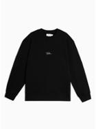 Topman Mens Signature Black Printed Sweatshirt