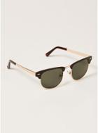 Topman Mens Black Flat Lens Sunglasses