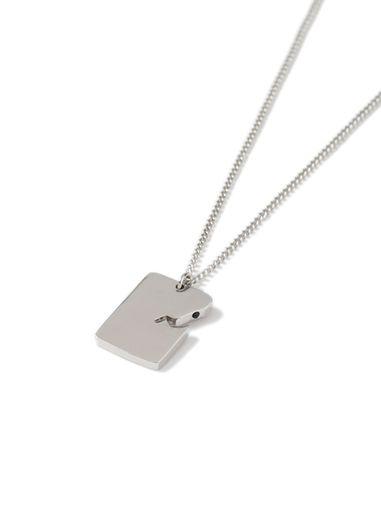 Topman Mens Silver Cracked Necklace*