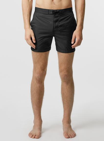 Topman Mens Premium Black Swim Shorts